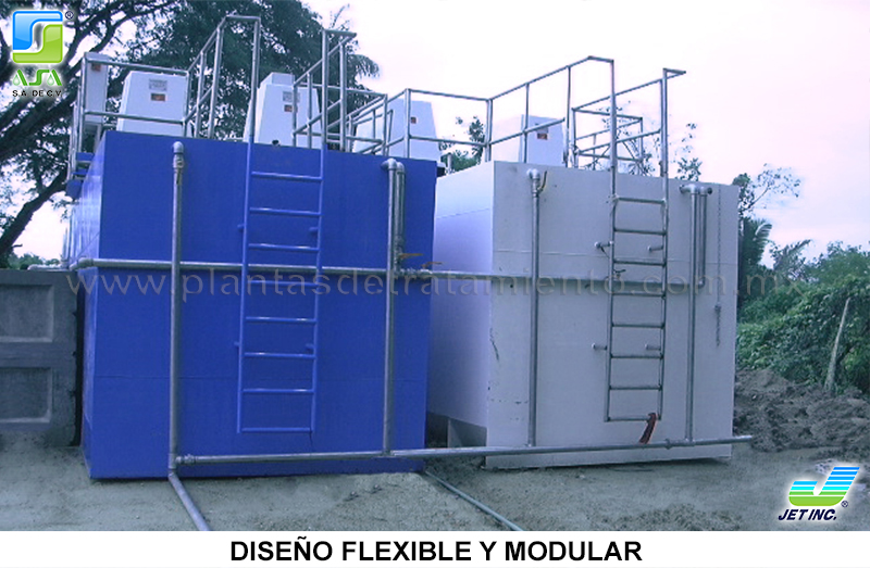 diseño flexible y modular de plantas de tratamiento moviles