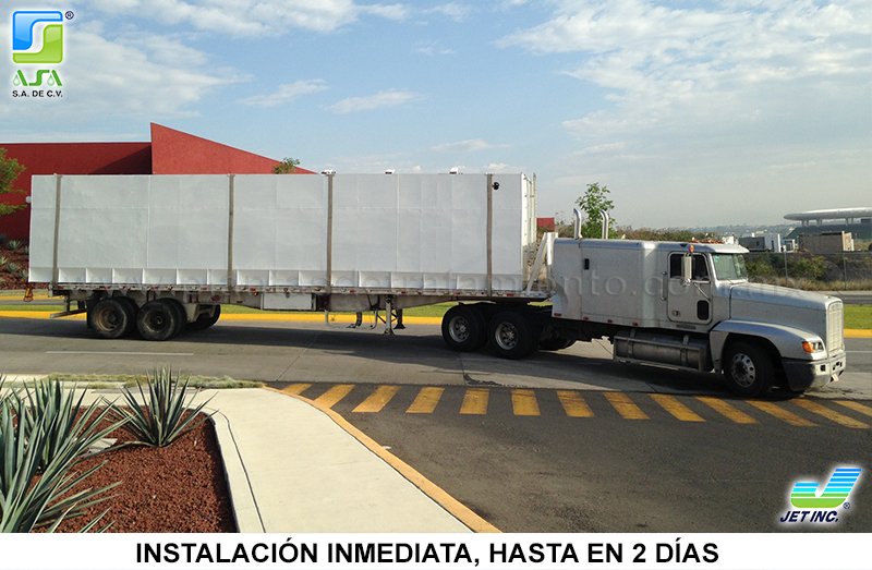 instalacion inmediata de plantas de tratamiento de aguas residuales moviles asajet
