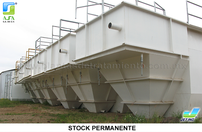 stock permanente de plantas de tratamiento moviles para aguas residuales, inventario
